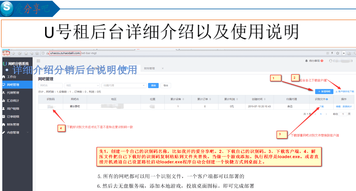 本站免费开通U号租代理业务